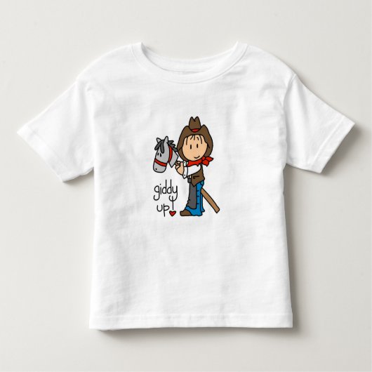 めまいアップカウボーイTシャツとギフト トドラーTシャツ (正面)