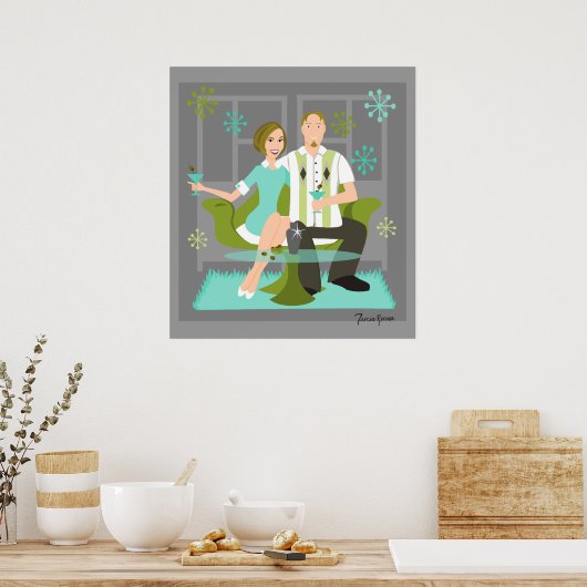 めまいカップル ポスター (キッチン)