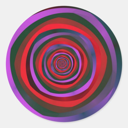 めまいスタンプ ラウンドシール (正面)