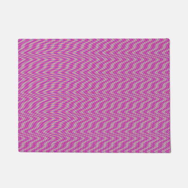 めまいピンク ドアマット (正面)