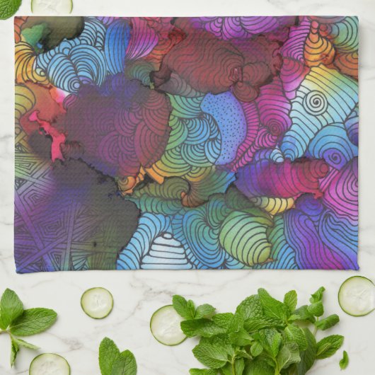 めまいリジー キッチンタオル (折り畳み)