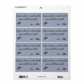 めまい熊とことわざをレッテルを貼る ラベル (フルシート)