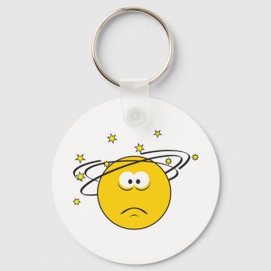 めまい顔 キーホルダー (正面)