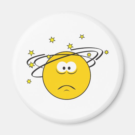 めまい顔 マグネット (正面)