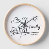 めまい 壁時計 (正面)