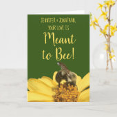 めんと・びー・ふぉと・ウェディング・コングラチュレーションズ カード (黄色い花)