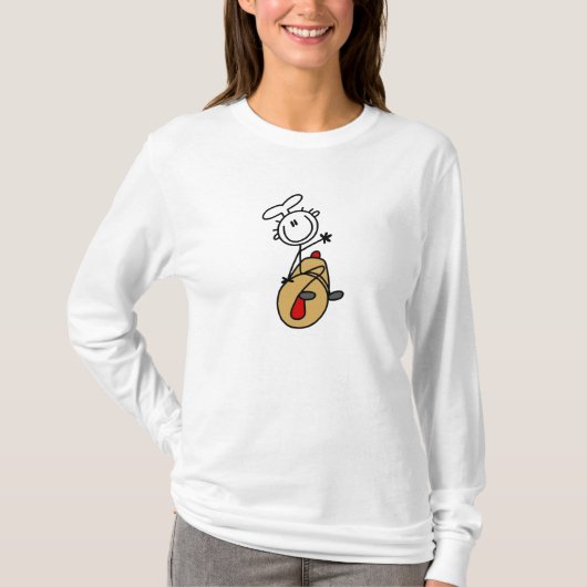 めん棒を持つパン職人 Tシャツ (正面)