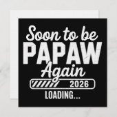 もうすぐおじいちゃんに est. 2026 新しいパパに 招待状 (正面/裏面)