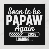 もうすぐおじいちゃんに est. 2026 新しいパパに 招待状 (正面)