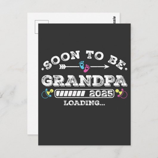 もうすぐおじいちゃん2025 ローディング ポストカード (正面/裏面)
