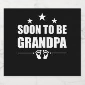 もうすぐおじいちゃん　妊娠発表 ビールラベル (シングルラベル)