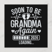 もうすぐおばあちゃん再び 2026 妊娠ロード 招待状 (正面)