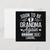 もうすぐおばあちゃん再び 2026 妊娠ロード 招待状 (正面/裏面)