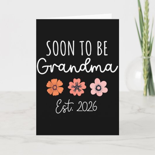 もうすぐおばあちゃん2026妊娠発表 グラ カード (正面)
