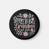 もうすぐおばあちゃん 2026年 妊娠発表 マグネット (正面)