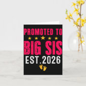 もうすぐお姉さん2026 面白い お姉さんに昇格 カード (黄色い花)