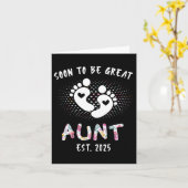 もうすぐすごい叔母になる 2025 ニューバ カード (黄色い花)