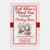 もうすぐの赤ちゃんシャワーを見る アクリルサイン (正面)