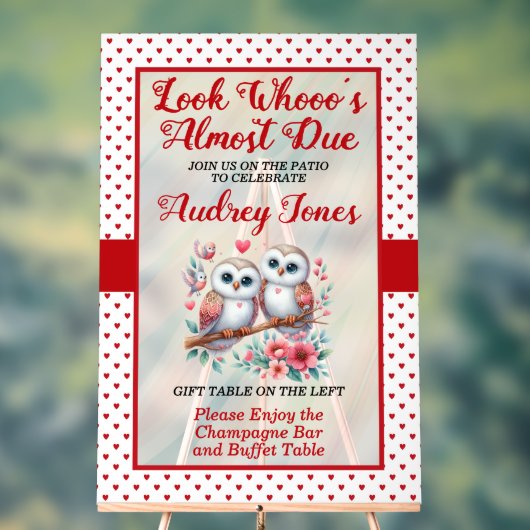 もうすぐの赤ちゃんシャワーを見る アクリルサイン (ニュートラル)