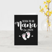 もうすぐばあば 2026年 赤ちゃん おもしろ ばあば カード (黄色い花)