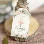 もうすぐウィスキッ遠くにクピンクフローラブライダルシャワー ギフトタグ