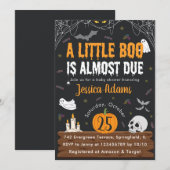 もうすぐハロウィン！ リトルブー出産前にお祝いしよう♪ 招待状 (正面/裏面)