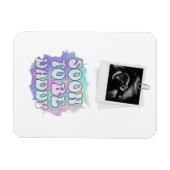 もうすぐパパおもしろいの新しいシャツ マグネット (横)