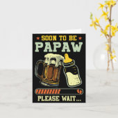 もうすぐパパになる予定 2025年出産予定 妊娠発表L カード (黄色い花)