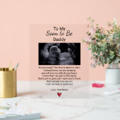 もうすぐパパになる夫への妊娠告知 アクリルサイン (ウェディング)