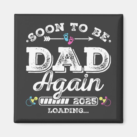 もうすぐパパになる 2025 ローディング中 マグネット (正面)