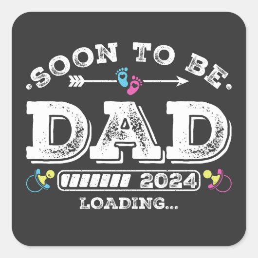 もうすぐパパ2024のロード スクエアシール (正面)