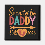 もうすぐパパ2026妊娠発表ロード中 マグネット (正面)