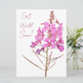 もうすぐピンクかわいらしの花がシンプルフローラ シーズンカード (スタンド正面)