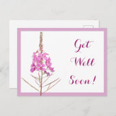 もうすぐピンクかわいらしの花の美しいフローラ ポストカード (正面/裏面)