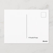 もうすぐピンクかわいらしの花の美しいフローラ ポストカード (裏面)