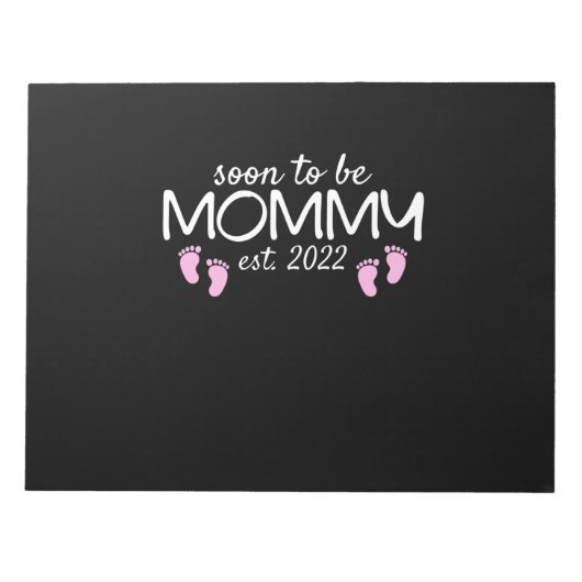 もうすぐママ2022年の母の日に初めて ノートパッド (正面)