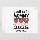 もうすぐマミー2025 ママモード突入 昇格マミー 案内状 (正面/裏面)