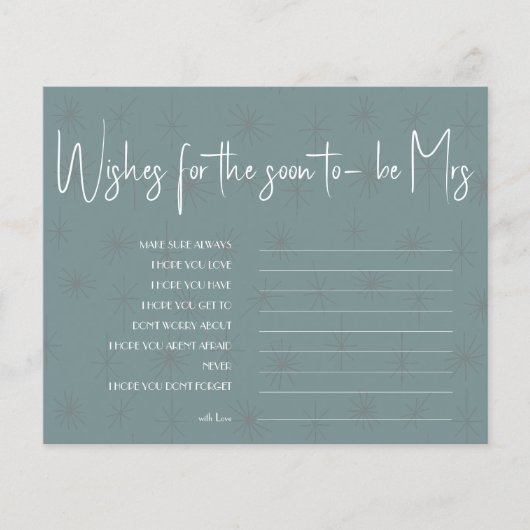 もうすぐミセスになる方への結婚前のお祝いカード F チラシ (正面)