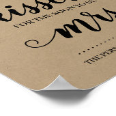 もうすぐミセス サンフラワーのサインにキスは何個? ポスター (角)