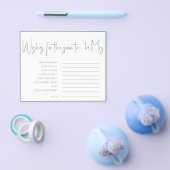 もうすぐミセス・ブライダルシャワーの願い チラシ (シングル)