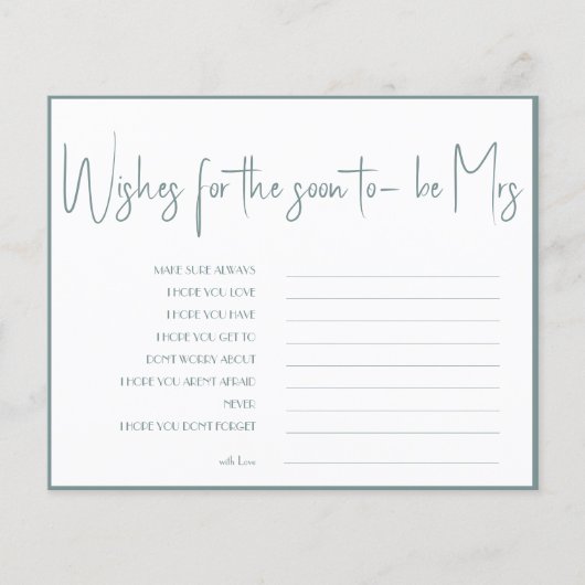 もうすぐミセス・ブライダルシャワーの願い チラシ (正面)