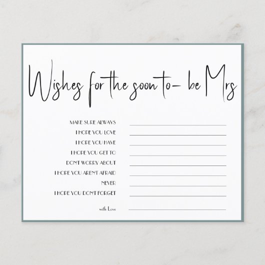 もうすぐミセス・ブライダルシャワー・フライヤー チラシ (正面)