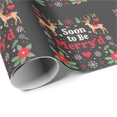 もうすぐメリークリスマスおもしろいのカップル ラッピングペーパー (ロールコーナー)