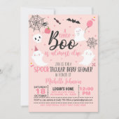 もうすぐリトルブーちゃんがやってくる - 女の子（ピンク） 招待状 (正面)