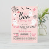 もうすぐリトルブーちゃんがやってくる - 女の子（ピンク） 招待状 (スタンド正面)