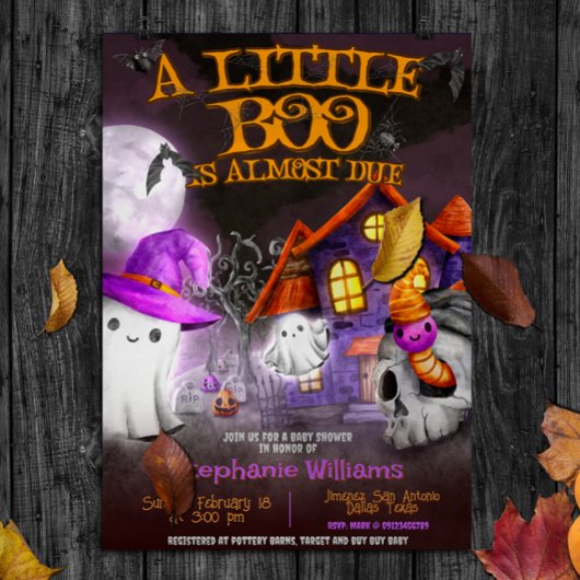 もうすぐリトルブー誕生 招待状