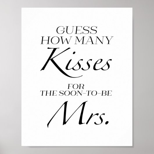 もうすぐ亡くなるミセス・サインのキスの数を推測する ポスター (正面)