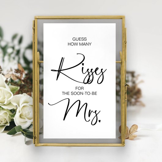 もうすぐ亡くなるミセス・サインのキスの数を推測する ポスター