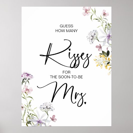 もうすぐ亡くなるミセス・サインのキスの数を推測する ポスター (正面)