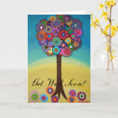 もうすぐ命の木が良くなる カード (黄色い花)